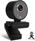 Black 1080P HD USB Webcam with Microphone, Pack of 2 Y46989