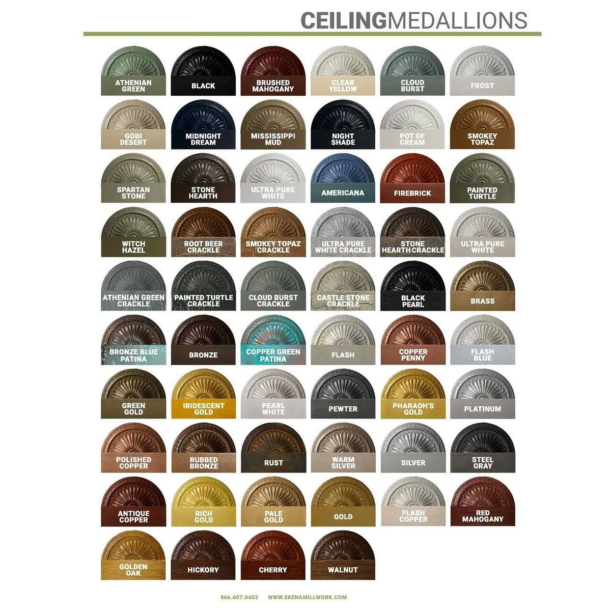 Hand-Painted Ceiling Medallion W325755