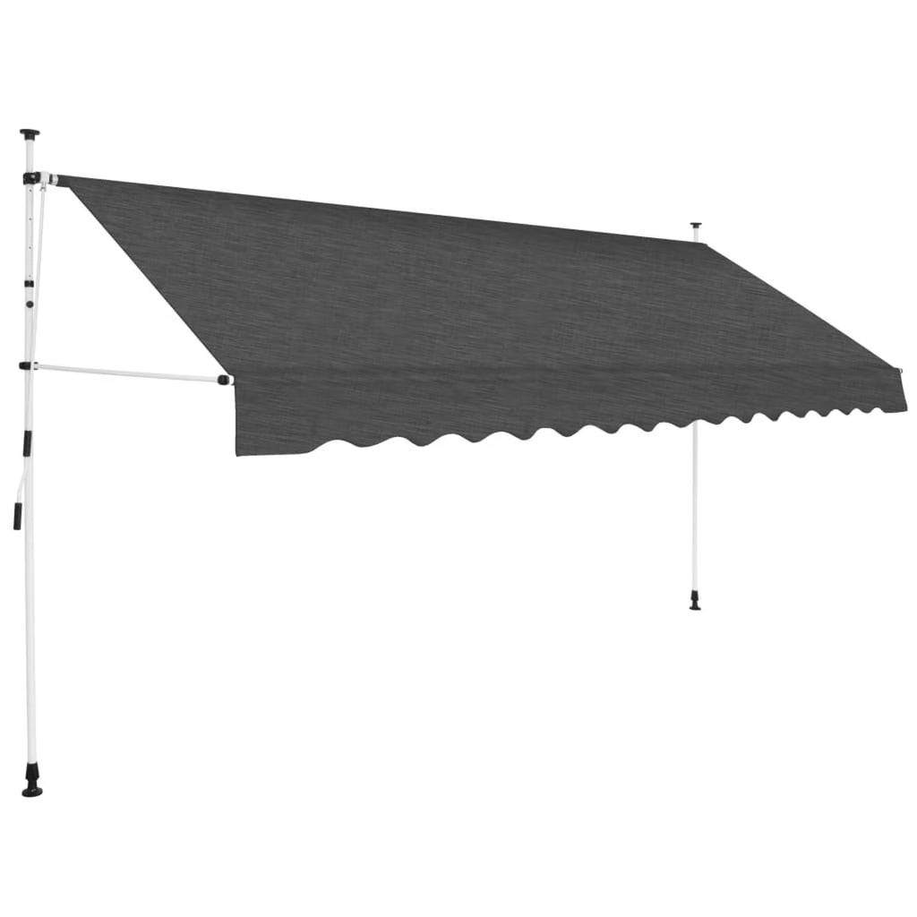 Manual Retractable Awning 137.8" Anthracite Q403