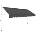 Manual Retractable Awning 137.8" Anthracite Q403