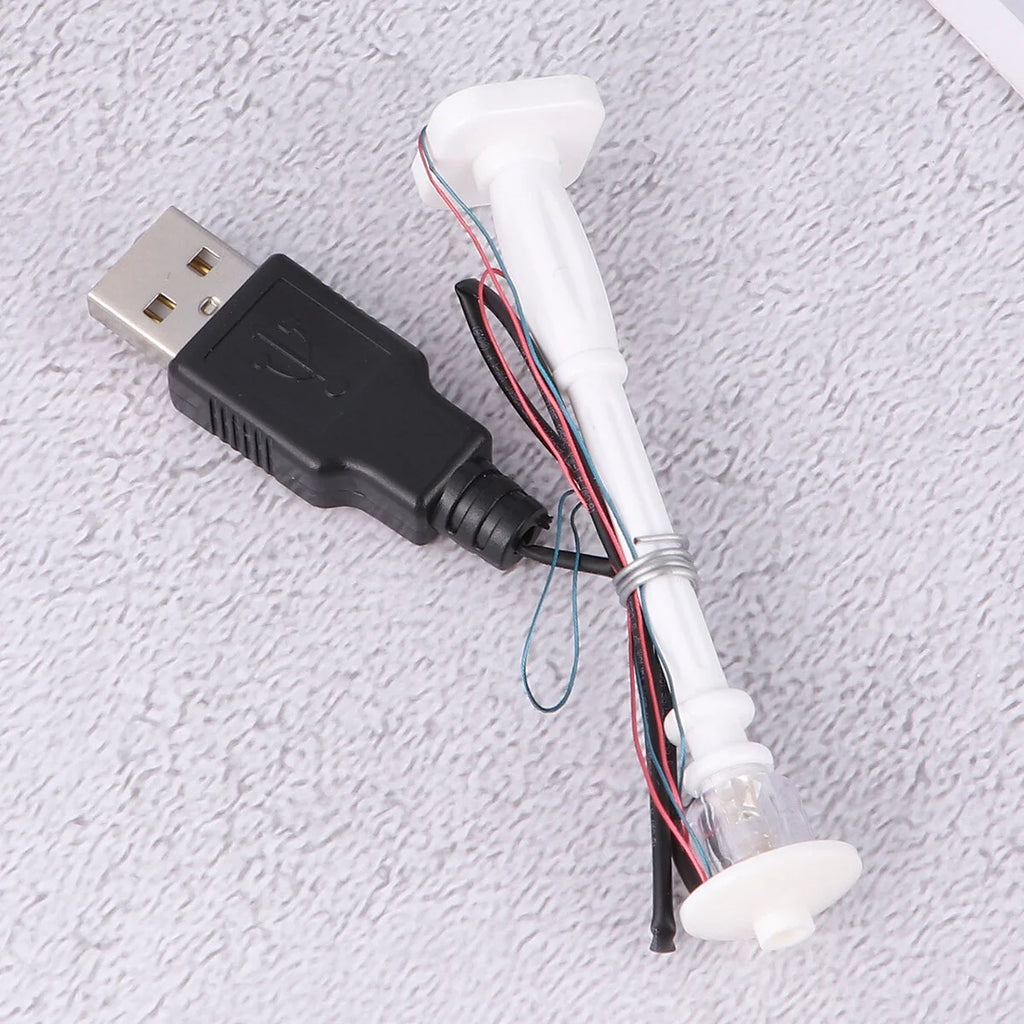 6 Pcs Mini LED White Roller Skates Toe Caps X8896