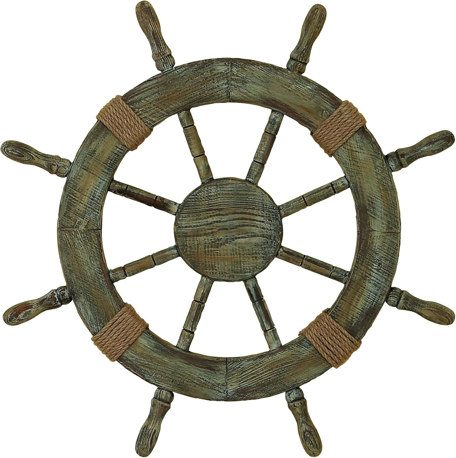 Wood Pirate's Ship Wheel Marine Decor D4650