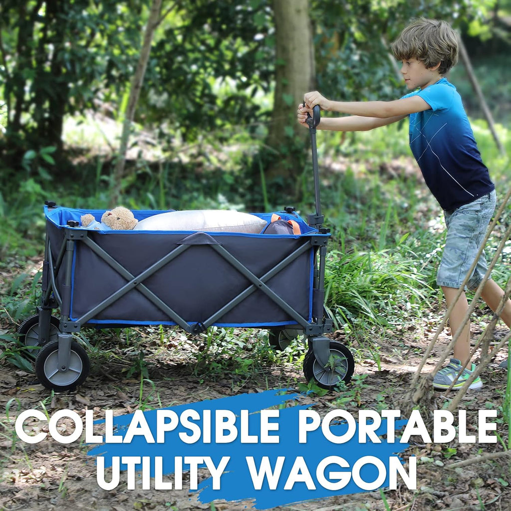 Collapsible Folding Wagon Cart with Wheels T5909