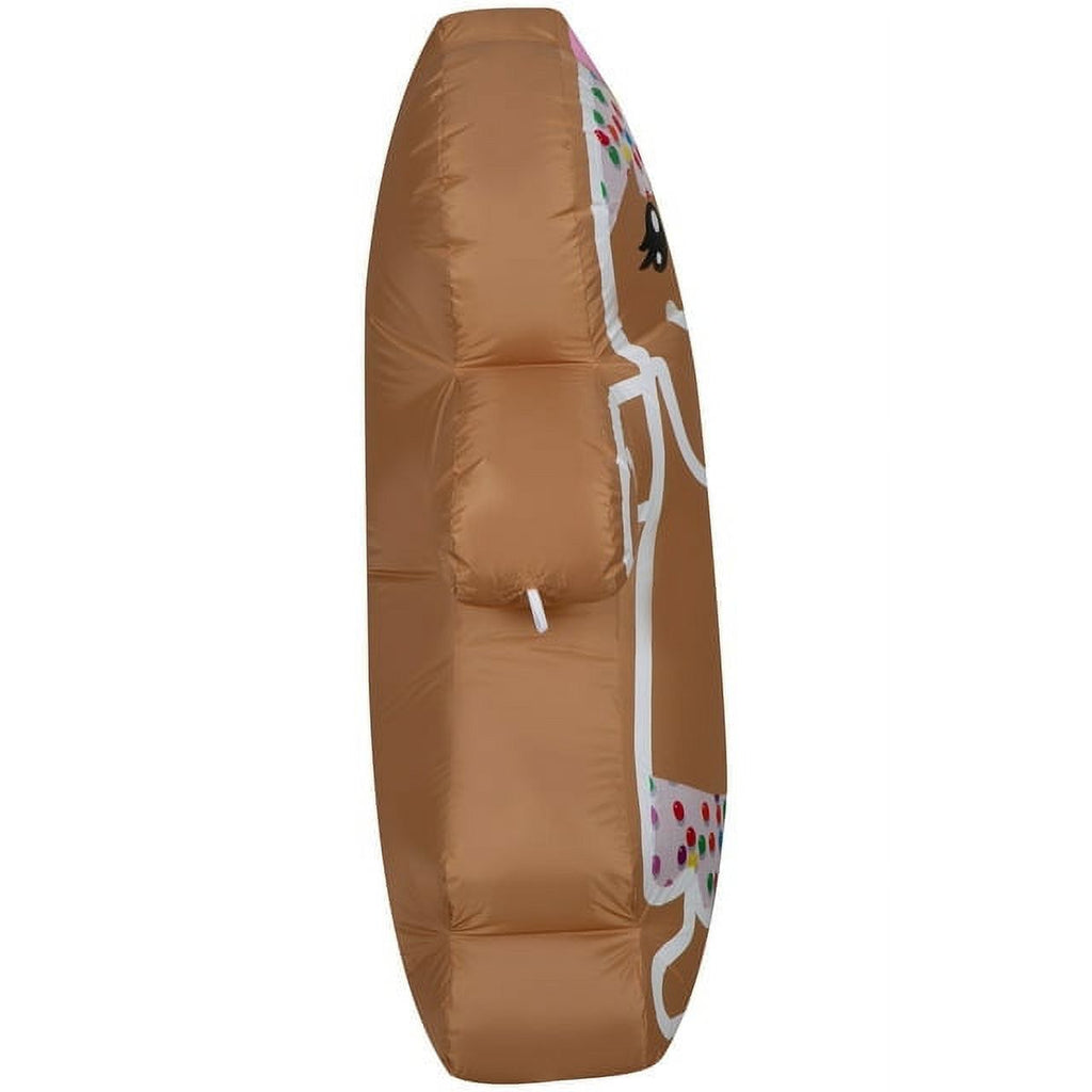 4 Foot Christmas Gingerbread Girl Inflatable V814730