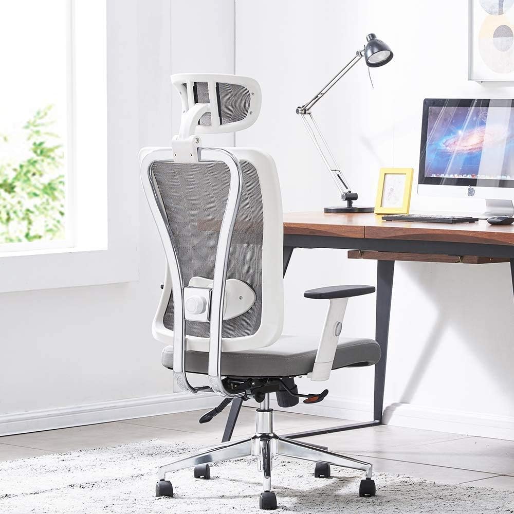 Black Ergonomic Mesh Office Chair with Adjustable Lumbar Support V669