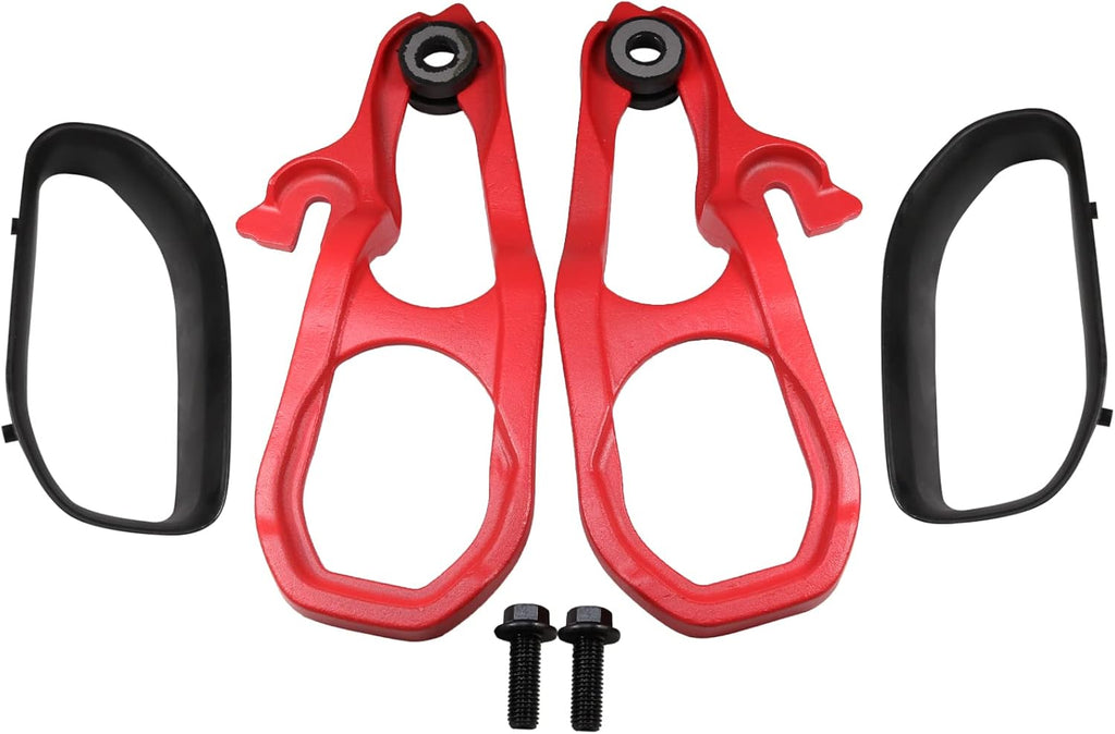 Red Front Car Tow Hooks Left & Right With Hardware Replacement For Dodge Ram 1500 DT 2019 2020 2021 2022 S92560