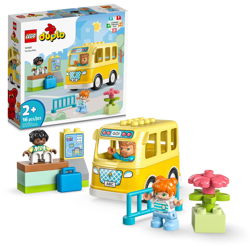 LEGO DUPLO Town Bus Ride 10988 Building Toy Set for Preschool Kids Ages 2+ N9166