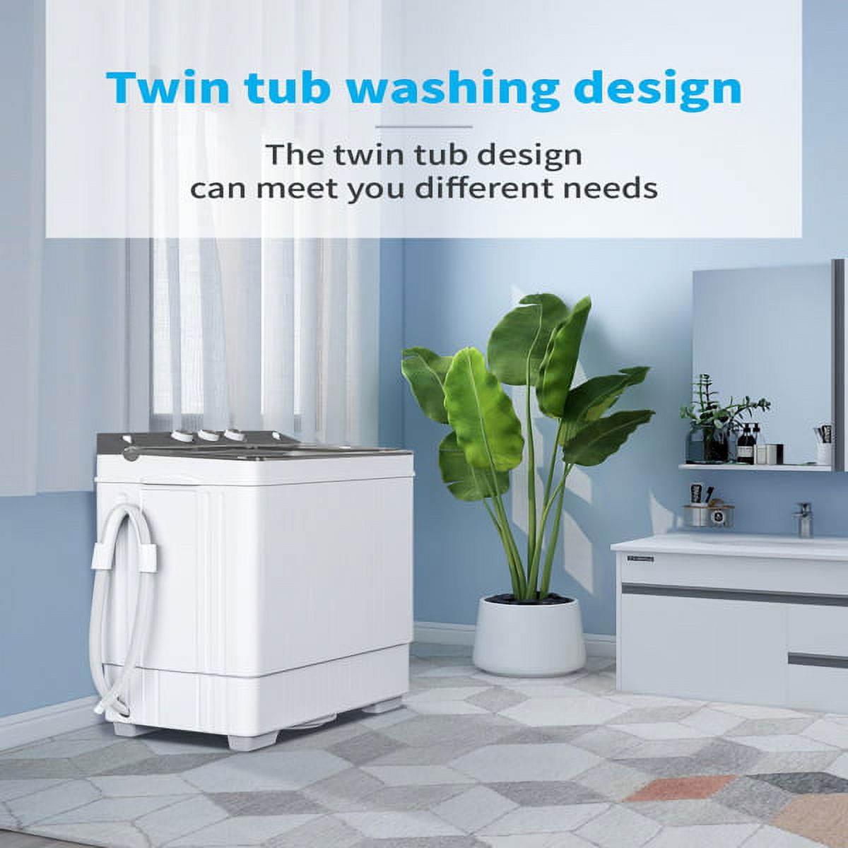 26Lbs Semi-automatic Twin Tub Washing Machine A787