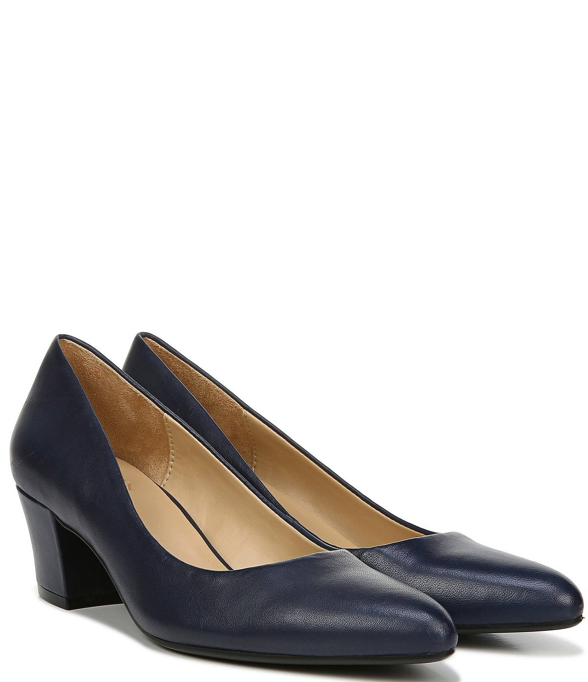 Nude Leather Pumps V938182