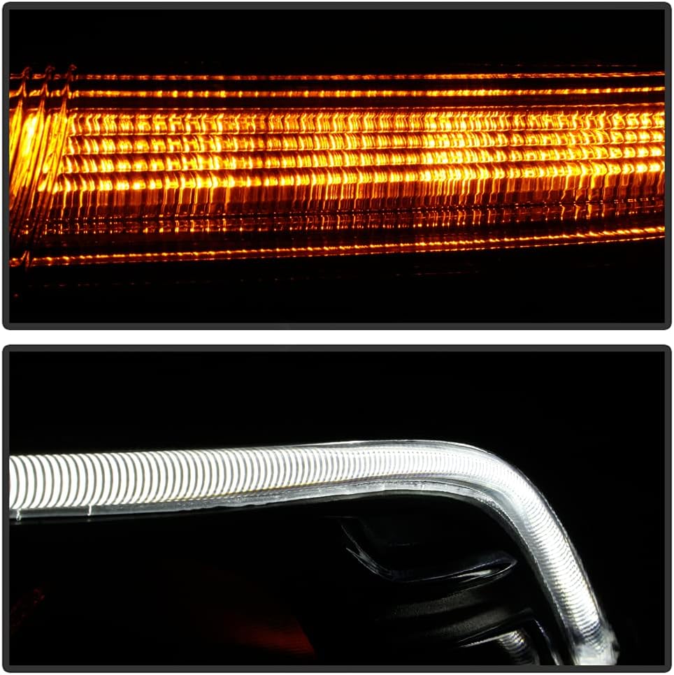LED DRL Projector Headlights Headlamps Assembly Pair C889515