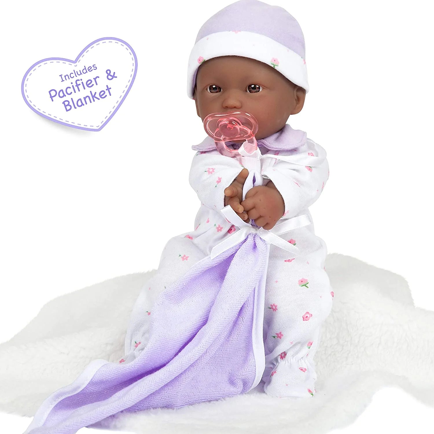 11 inch Soft Body Baby Doll in Purple O25463