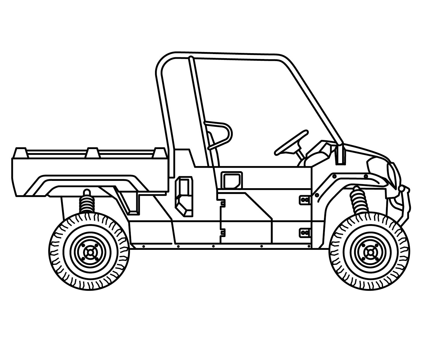 Black UTV Cab Enclosure W32119