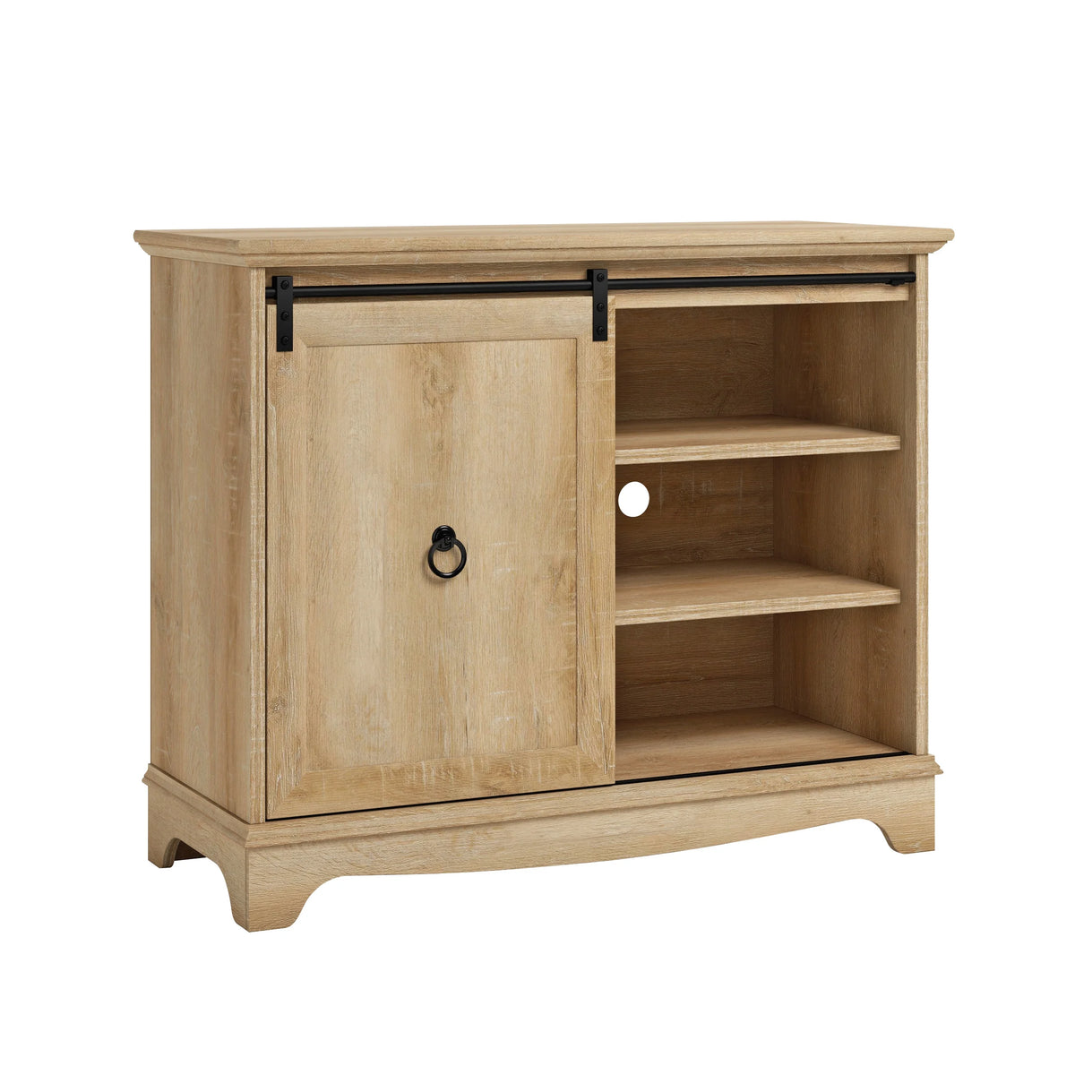 Cafe TV Stand with Storage, for TVs up to 43", Orchard Oak Finish P8425