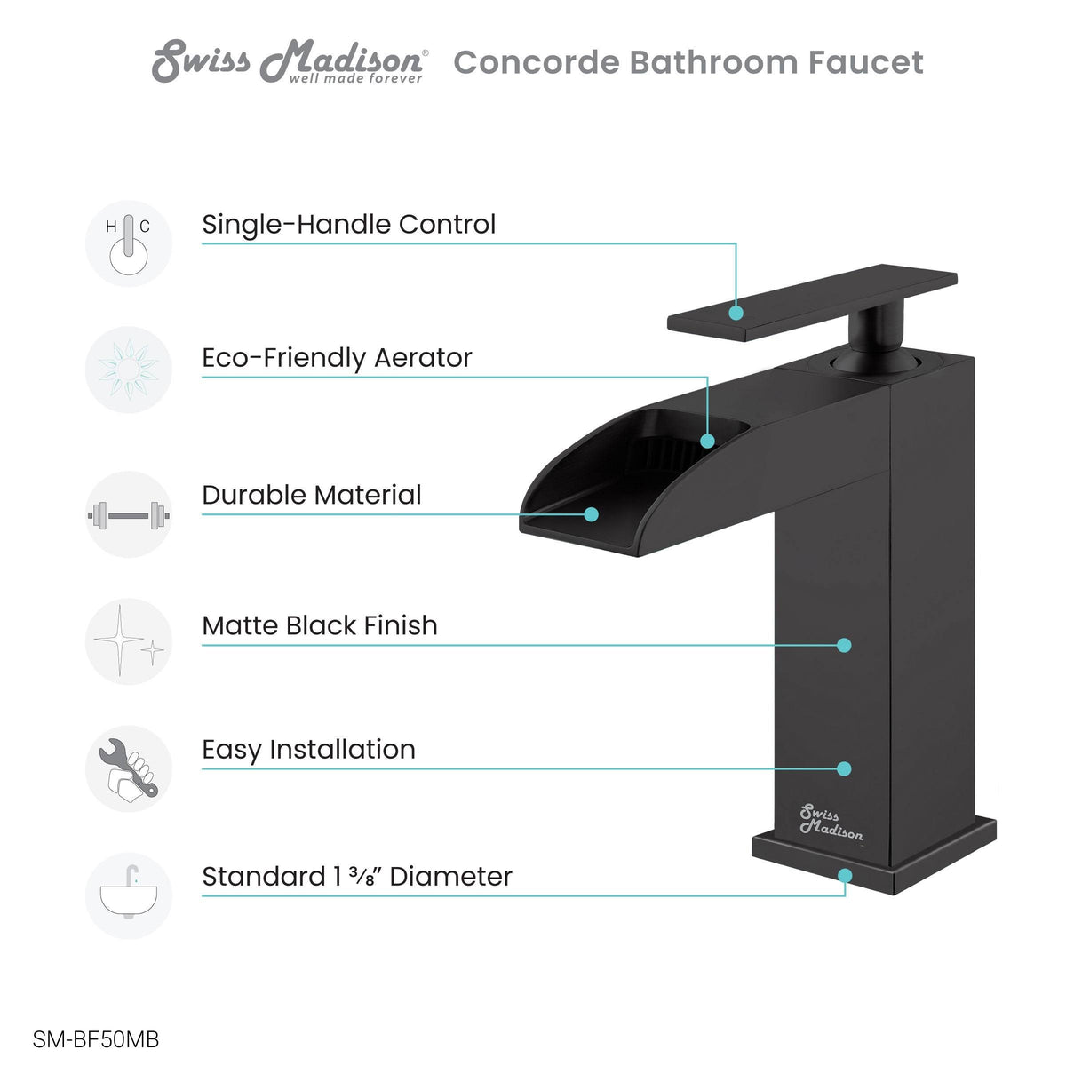 Brushed Gold Single Hole Bathroom Faucet C680