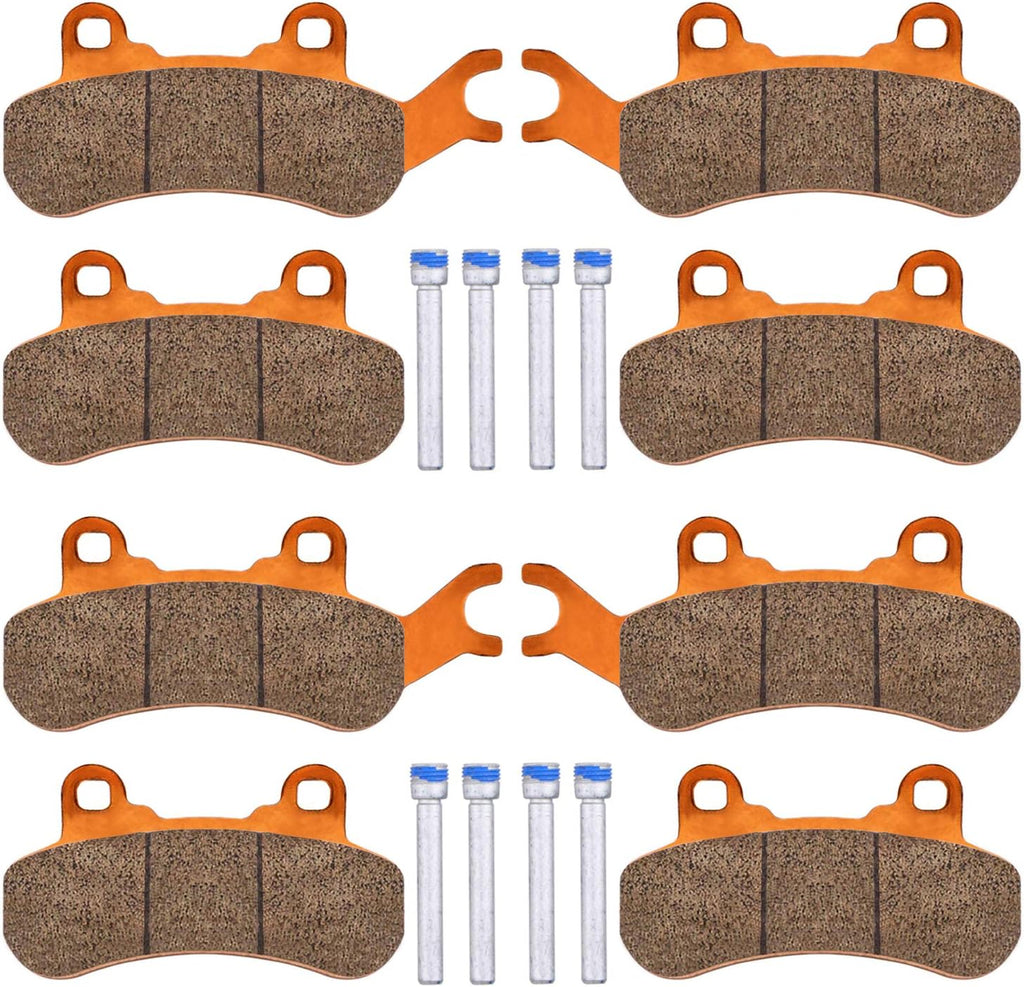 Brake Pads for Can-Am Maverick X3, 4set Front & Rear, Pack of 2 Z152