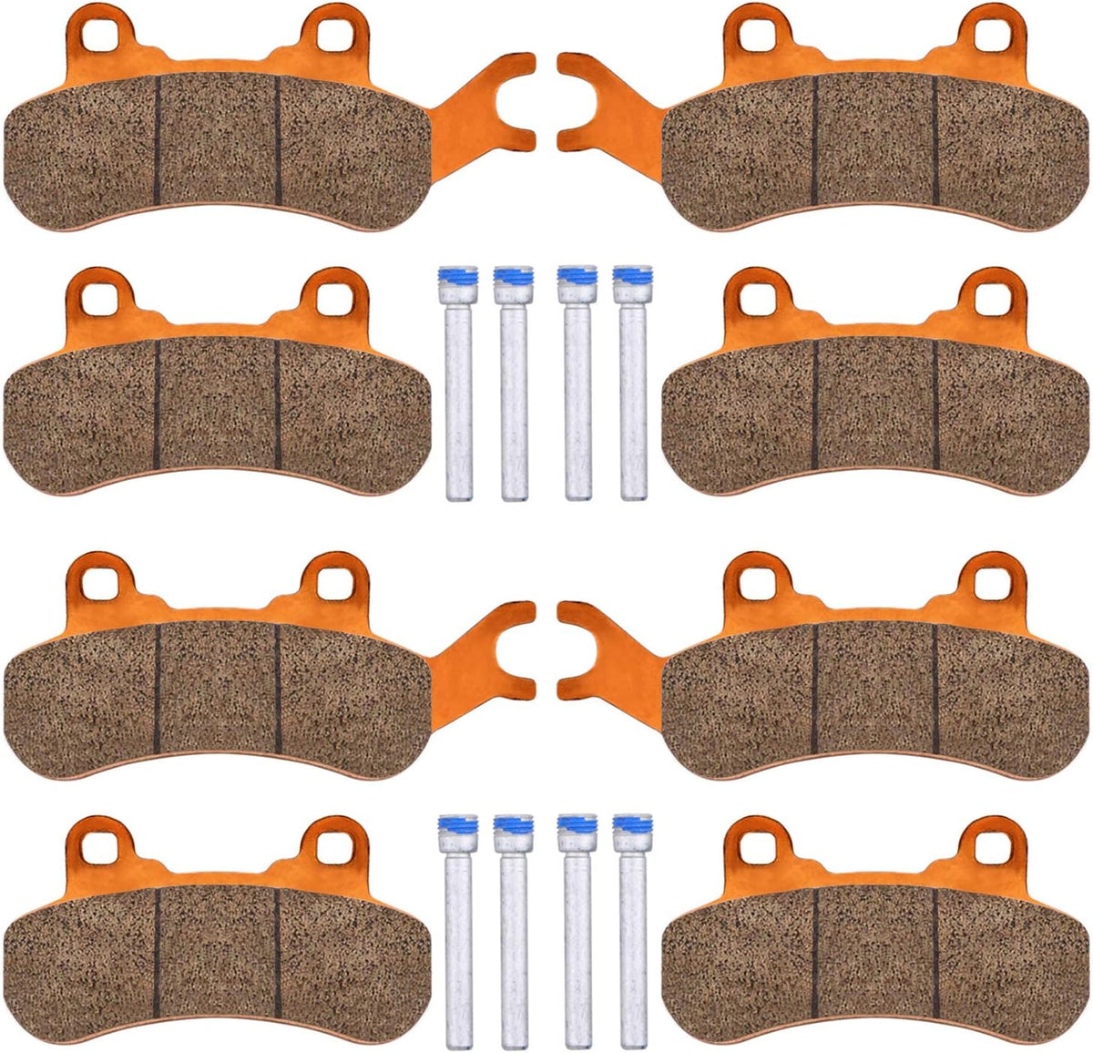 Brake Pads for Can-Am Maverick X3, 4set Front & Rear, Pack of 2 Z152