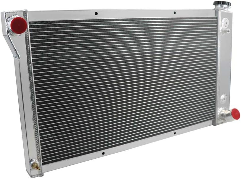 3 Row Core Aluminum Radiator with 2 x 12" Fan and Thermostat Relay Wire Kit F8191
