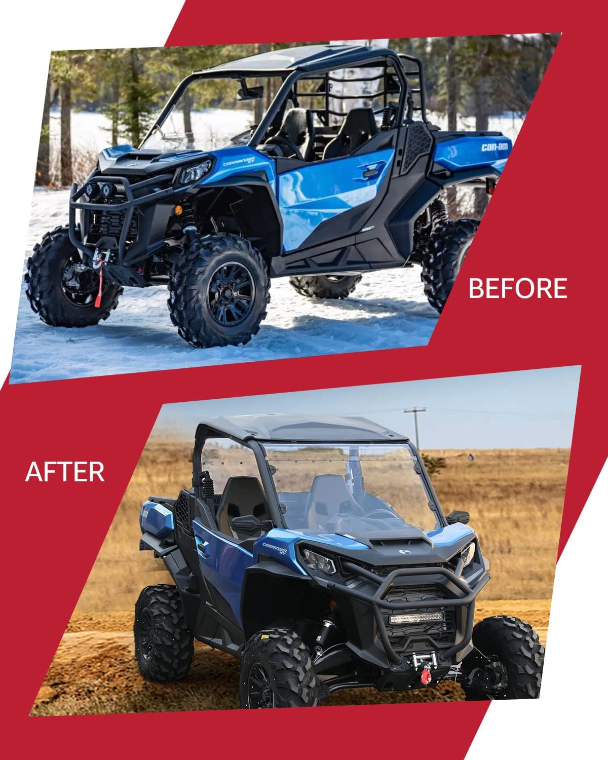 Clear Tough Windscreen for Can Am Commander 1000 Q52122