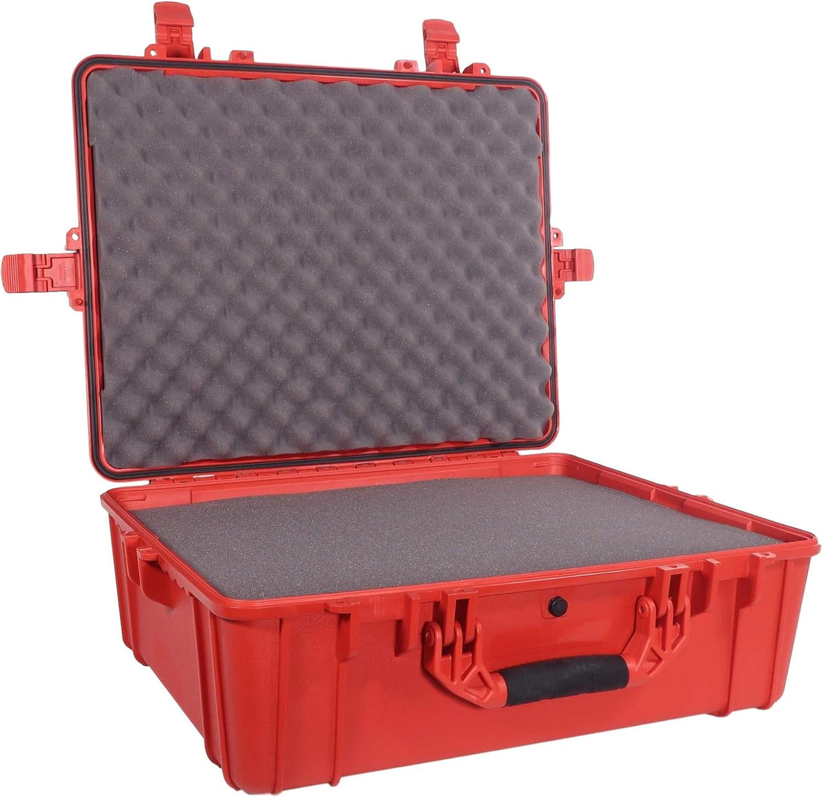 Black Waterproof Hardshell Cargo Trunk Storage Case with Foam, Pack of 2 Z13975
