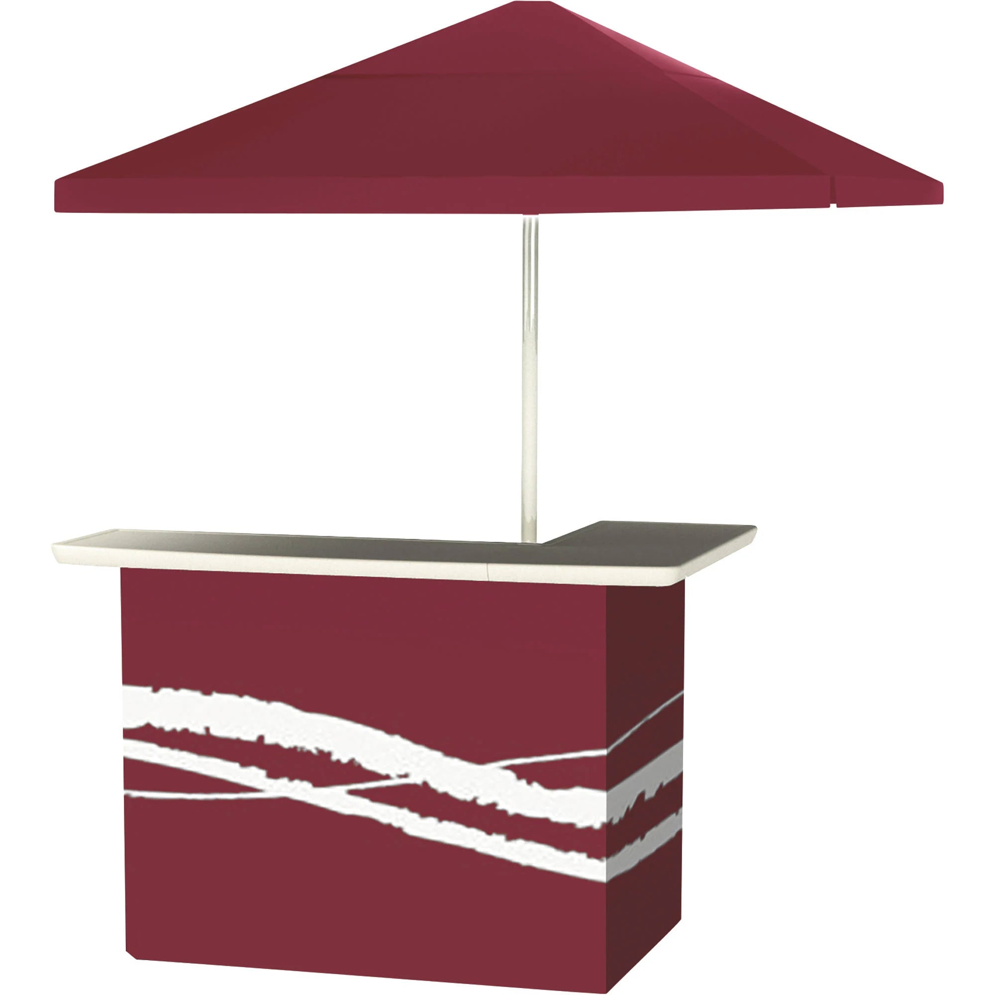 Classic Burgundy Patio Bar & Tailgating Center A432307