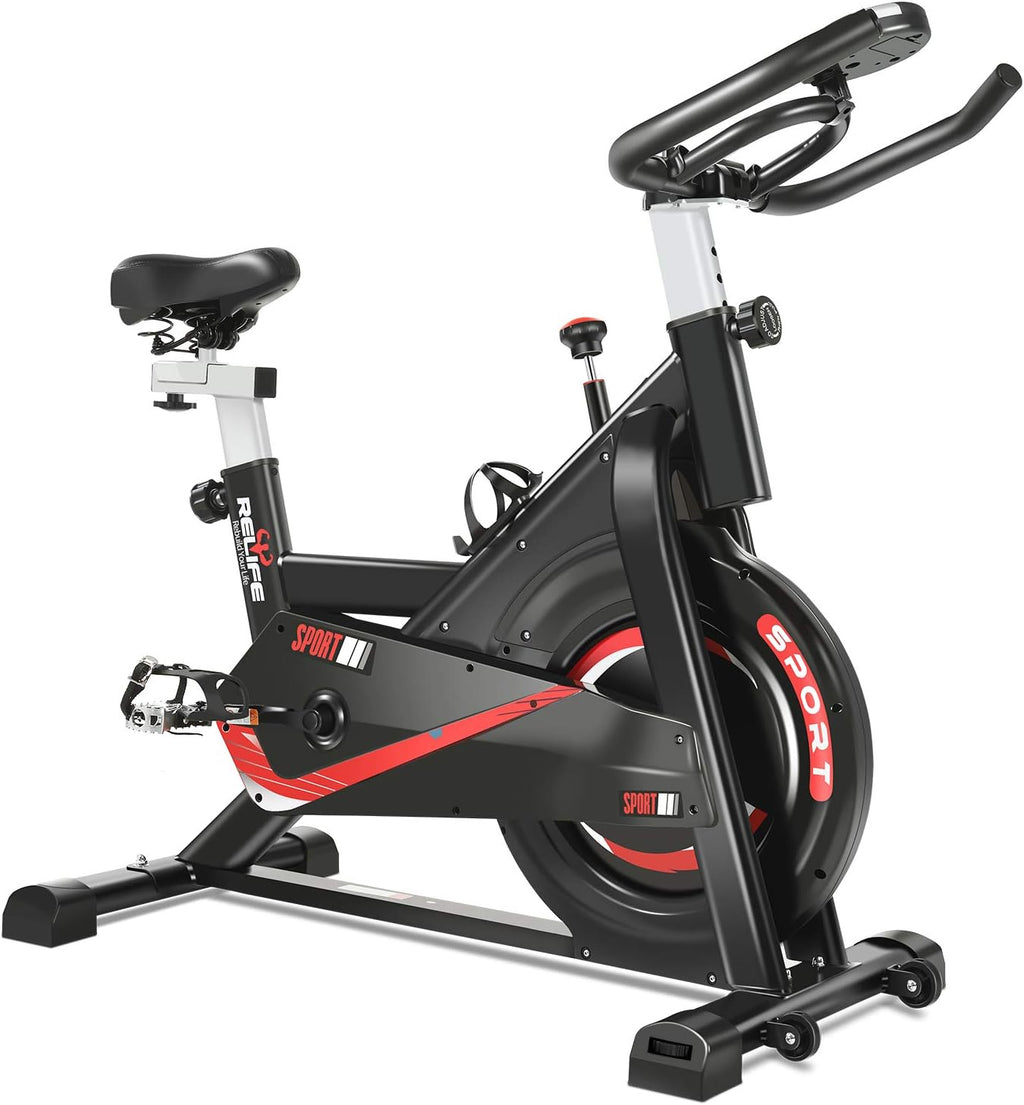 Exercise Bike Indoor Cycling Bike Stationary Flywheel Bicycle with Resistance O535450