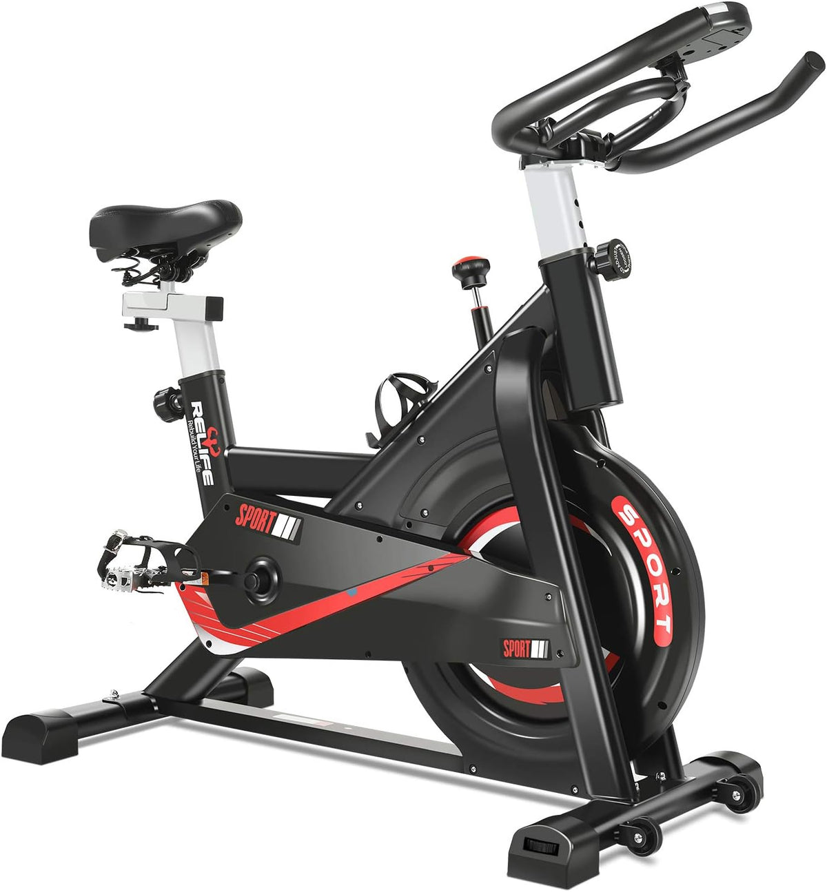 Exercise Bike Indoor Cycling Bike Stationary Flywheel Bicycle with Resistance O535450