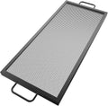 Black Steel Fire Pit Cooking Grate with Handles, Pack of 2 C823848