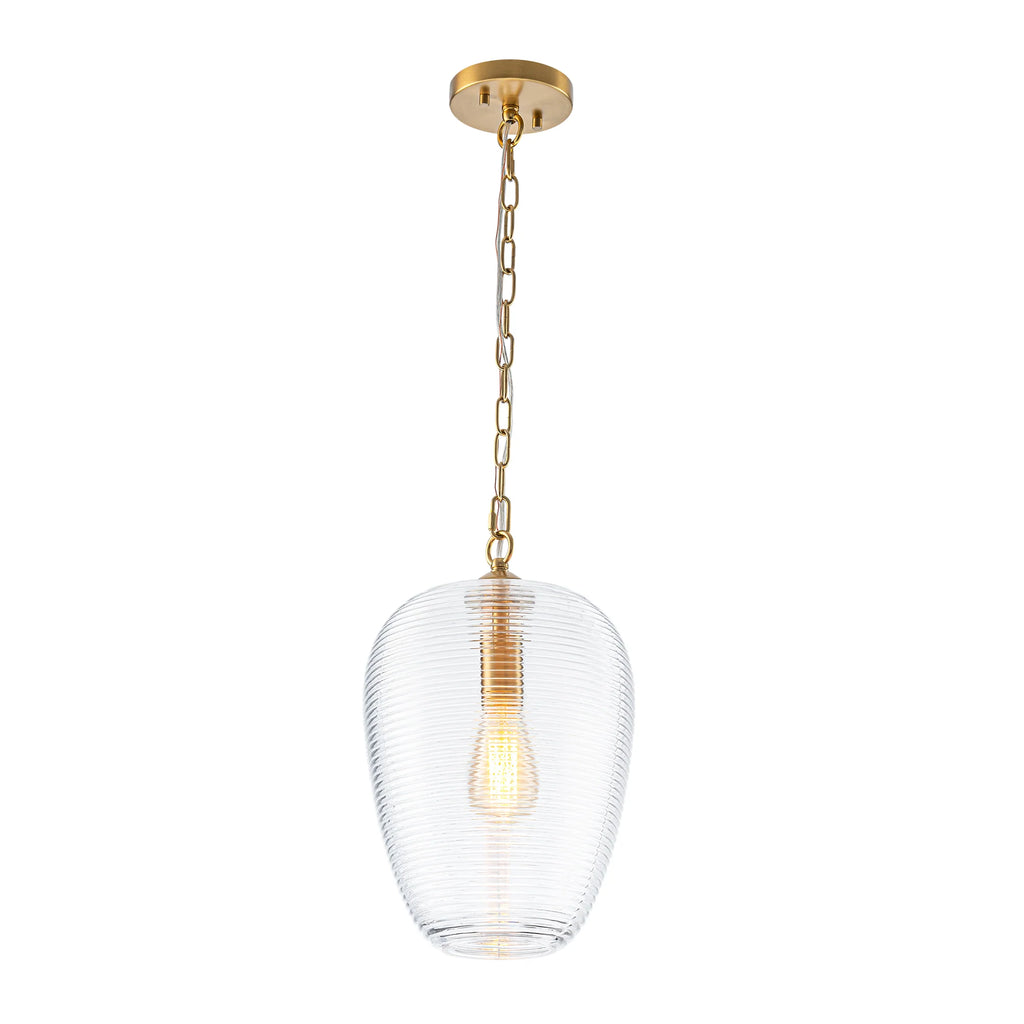 1-Light Dimmable Glass Farmhouse Pendant G19976
