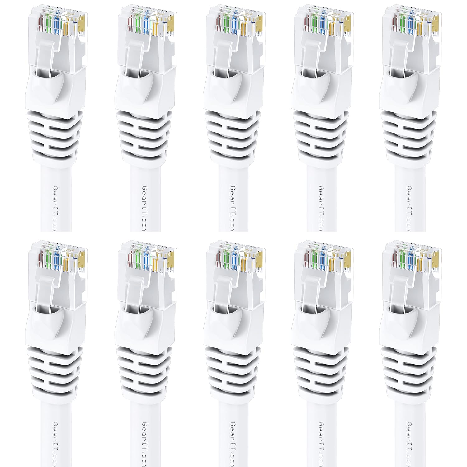 Cat 6 Ethernet Cable 6 ft (10-Pack) Black U903