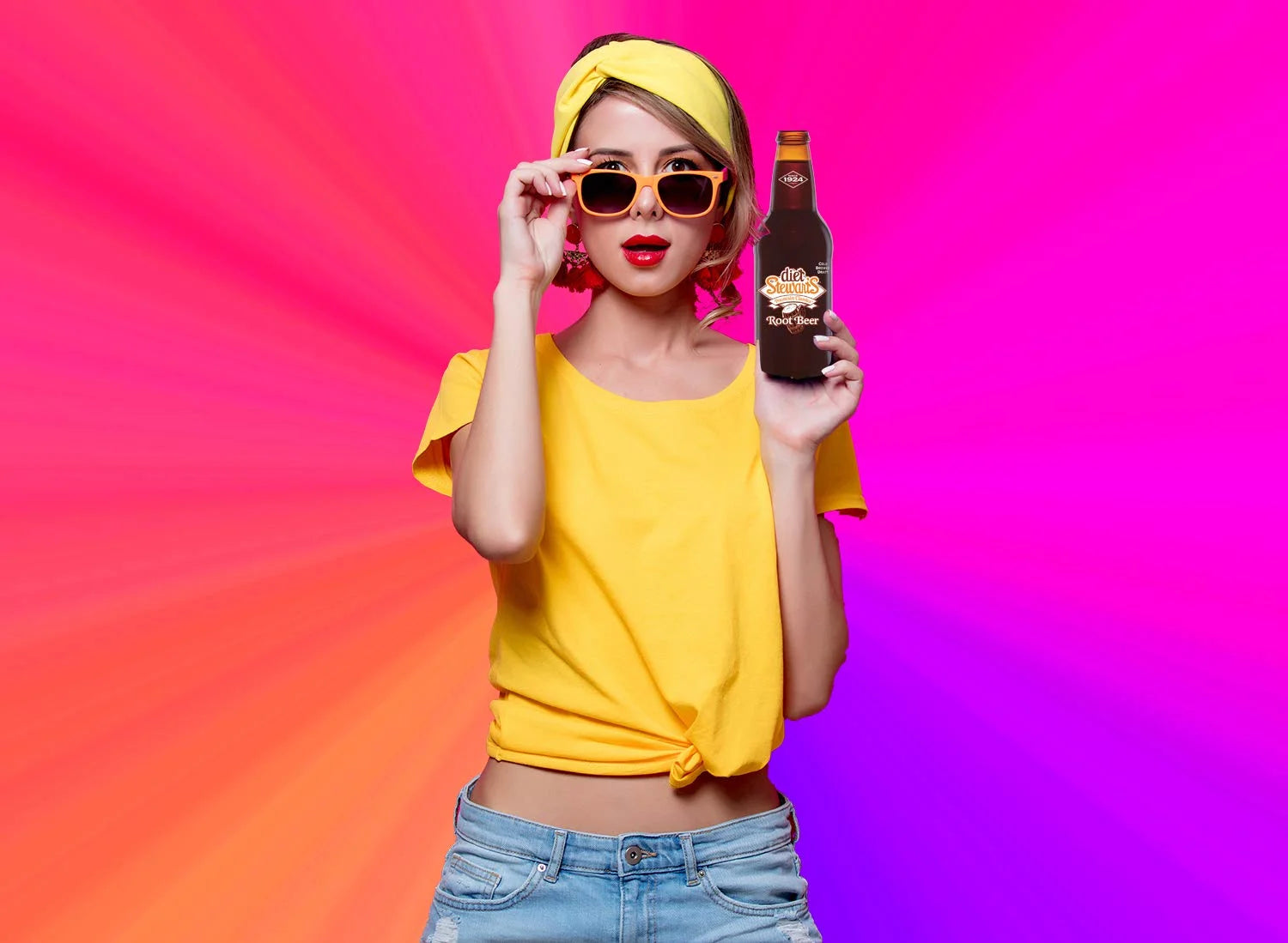 Root Beer, 12 fl oz (12 Glass Bottles) U5295