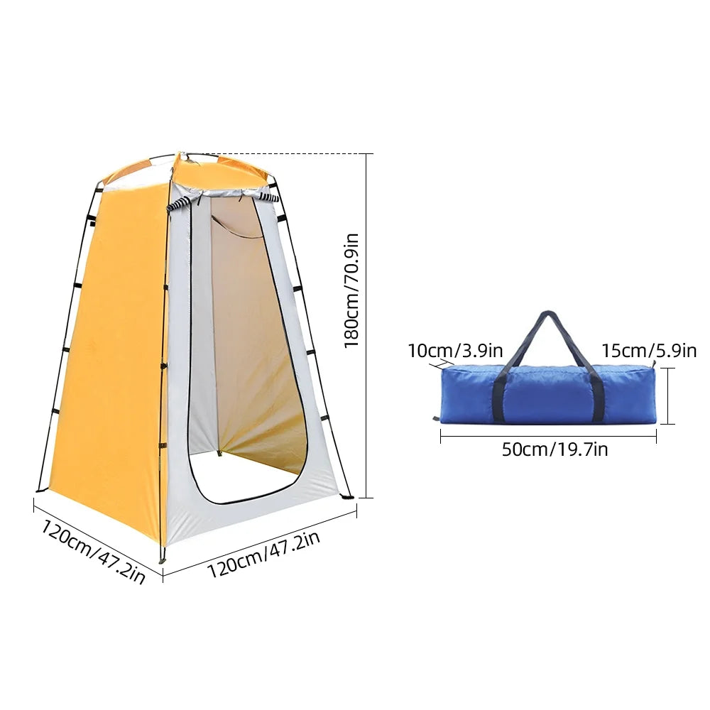 Camping Shower Tent with Zippered Window and Internal Pocket G31574