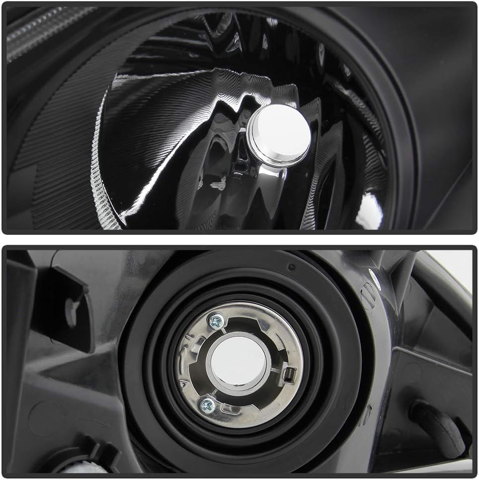 Black Housing Headlights Headlamps Assembly Y2659