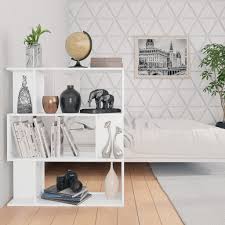 White Book Cabinet Room Divider Chipboard K27847