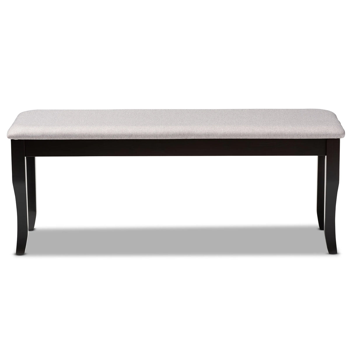 Grey Fabric Upholstered Wood Dining Bench X526