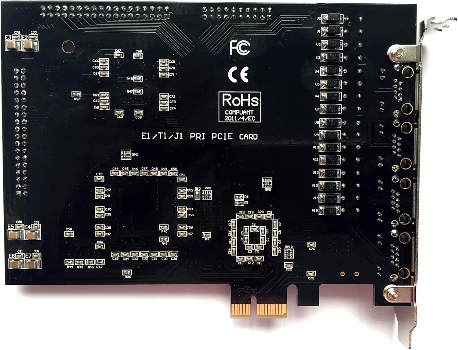 4 Port E1/T1 PCI-E Card W232