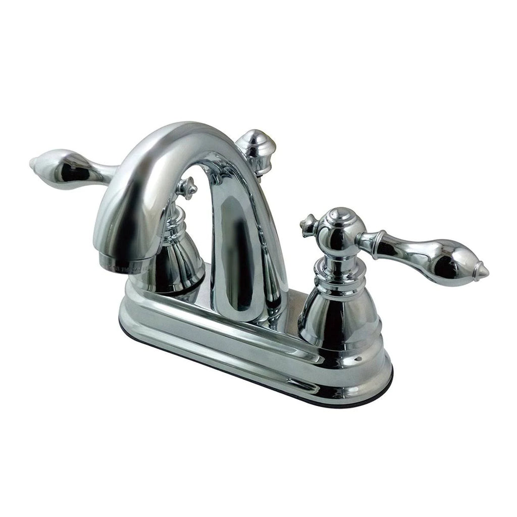 Satin Nickel Two-Handle Centerset Lavatory Faucet with Pop-Up E29972