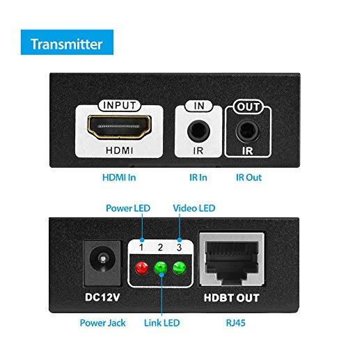 HDBaseT HDMI 1.4 Extender Over CAT5e/6/7 with IR - 230ft (70m) W84421