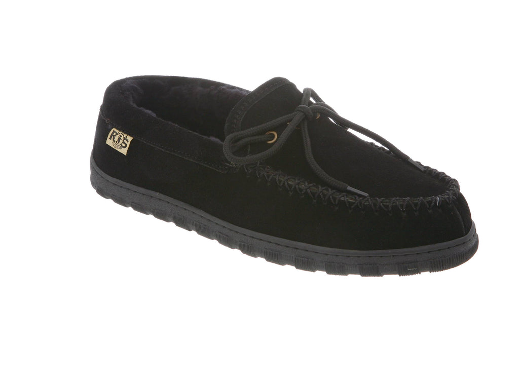 Black Sheepskin Moccasin, Size 13 F49766