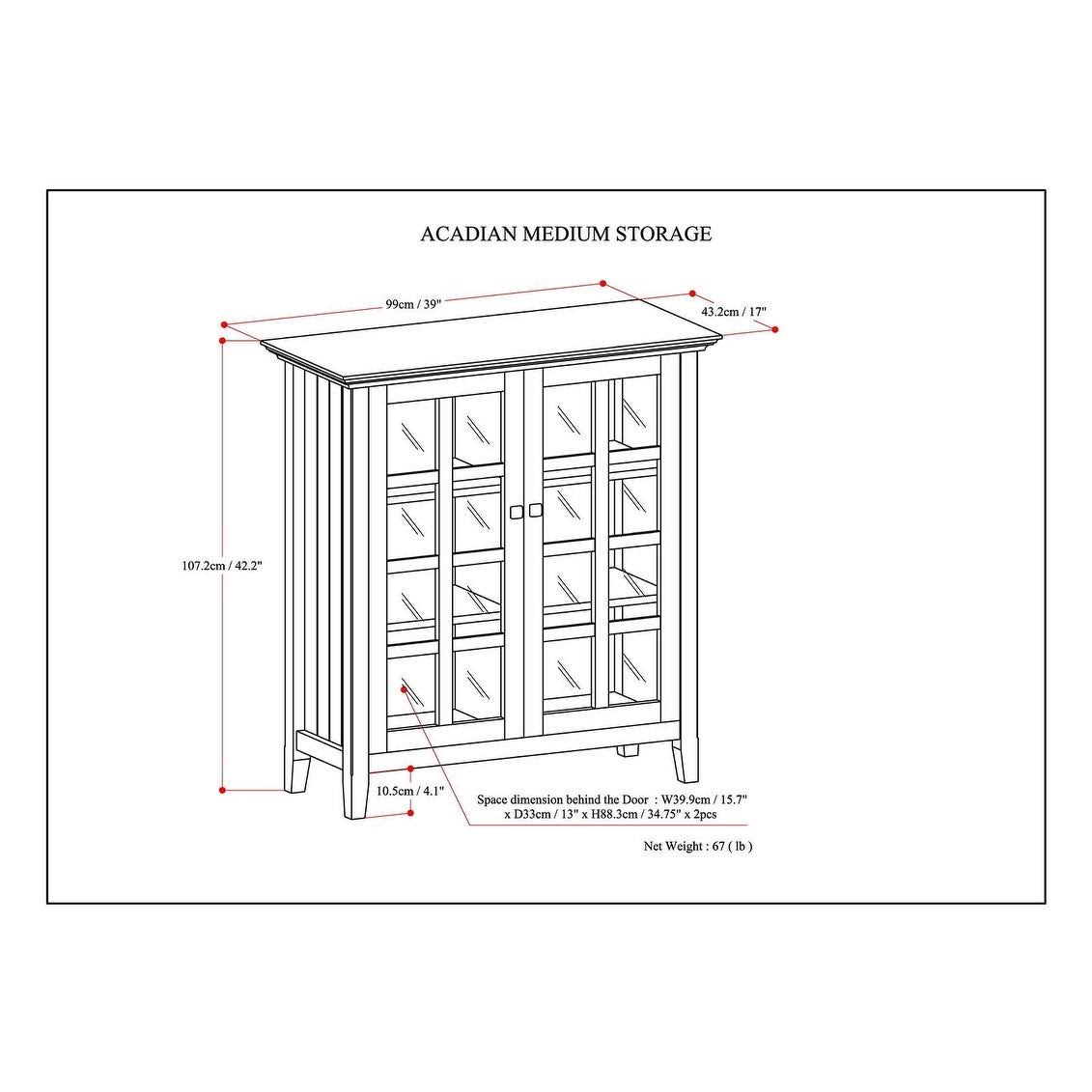 Solid Wood Rustic Storage Cabinet Q182