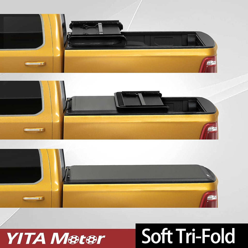 Soft Tri-fold Truck Bed Tonneau Cover for 6.5 ft Bed T5894