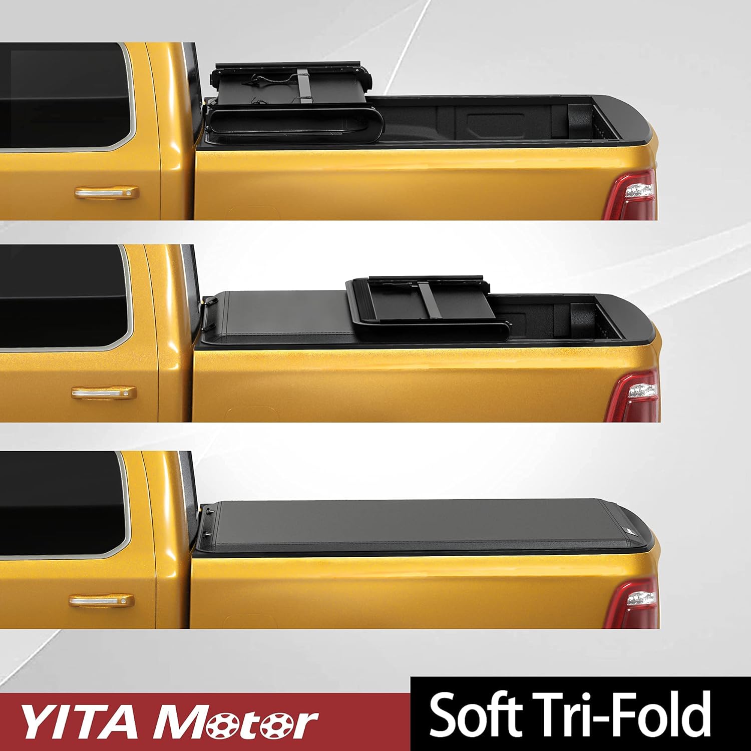 Soft Tri-fold Truck Bed Tonneau Cover for 6.5 ft Bed T5894