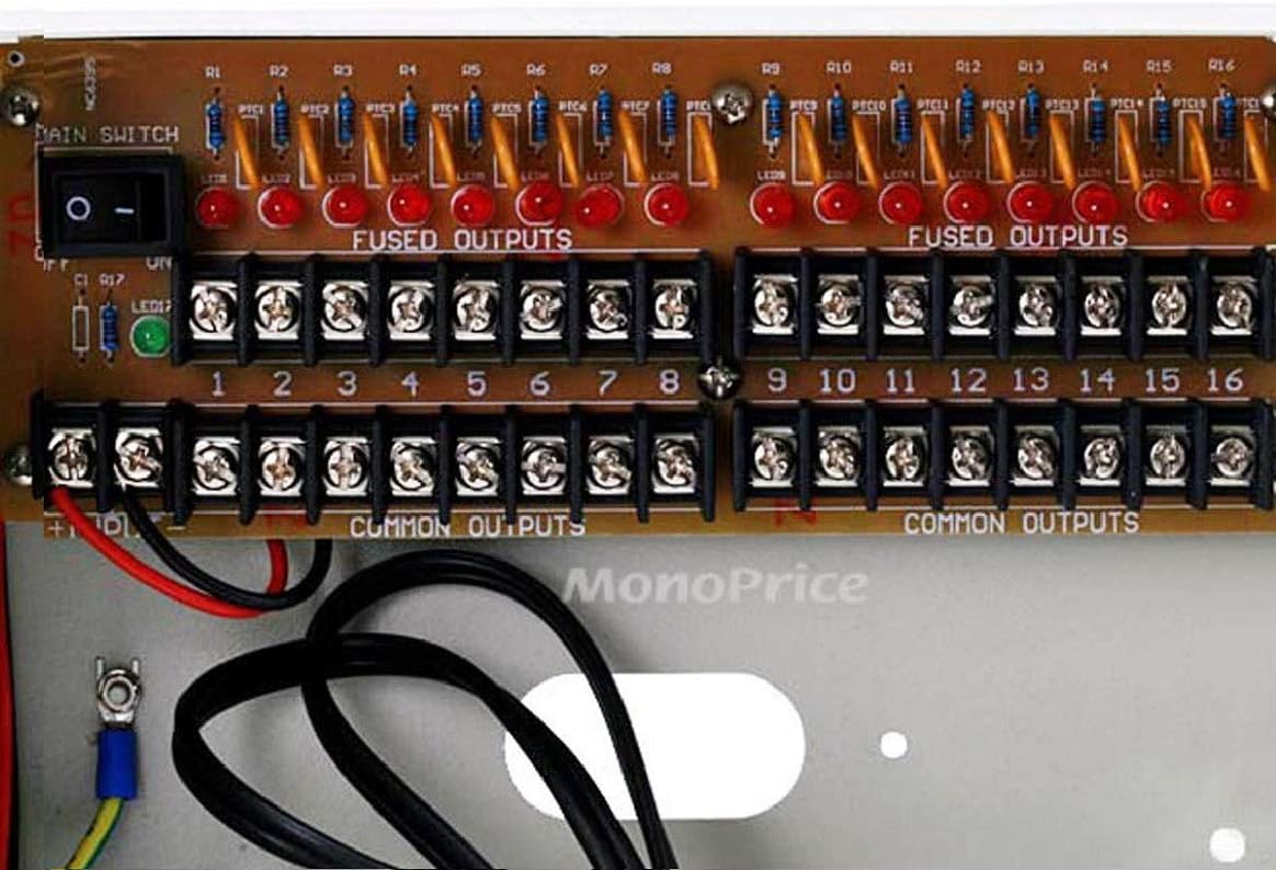 16 Channel CCTV Camera Power Supply 12VDC 10Amps Pack of 2 X82375