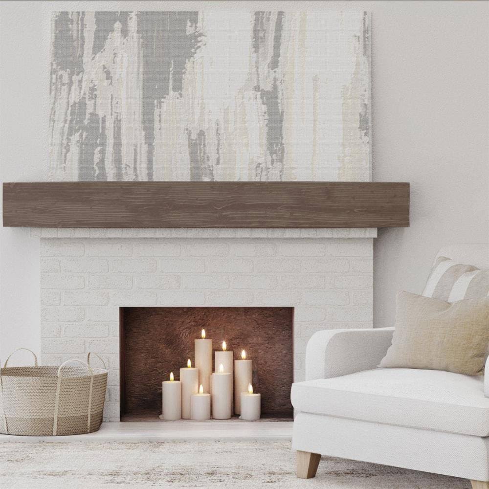 Sandblasted Faux Wood Fireplace Mantel B1115