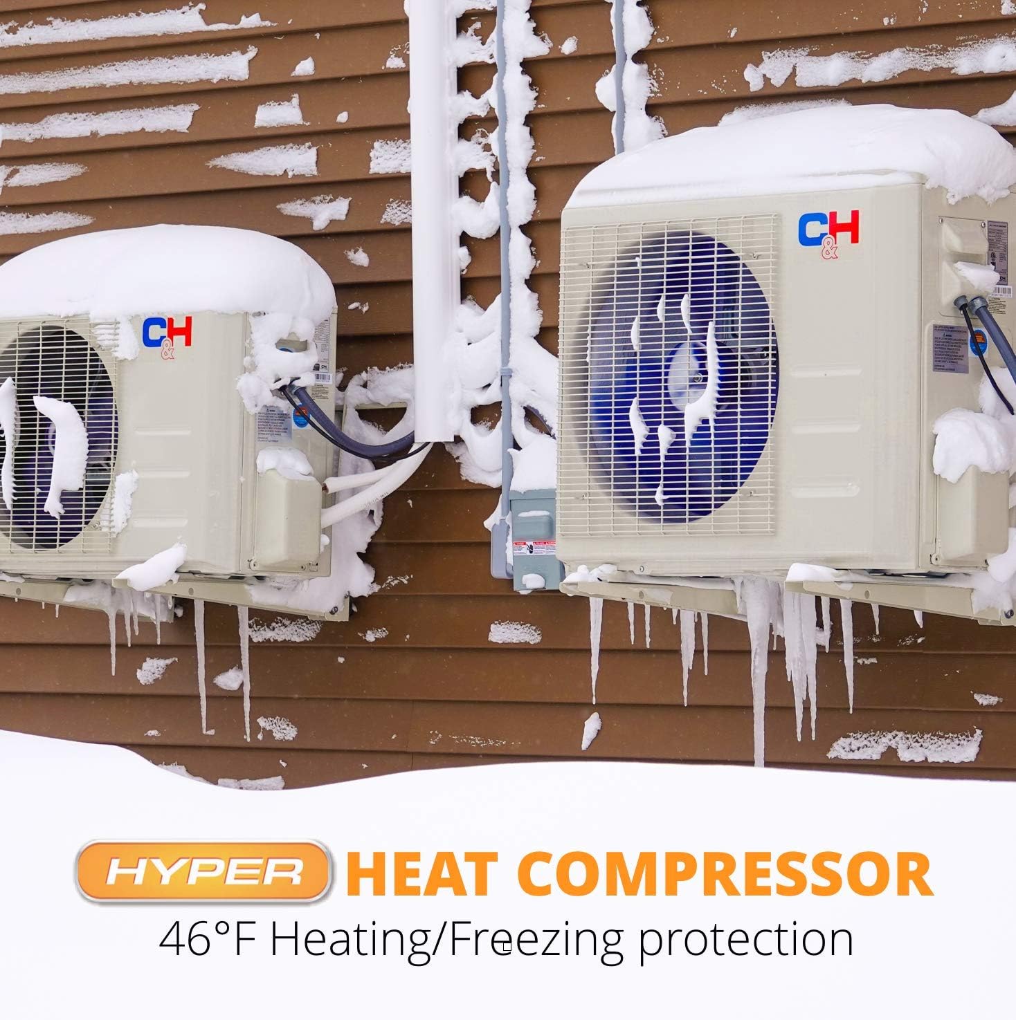 9,000 BTU 25 SEER Ductless Mini-Split Air Conditioner Heat Pump with 16FT Copper Line Set and Communication Wires N551667