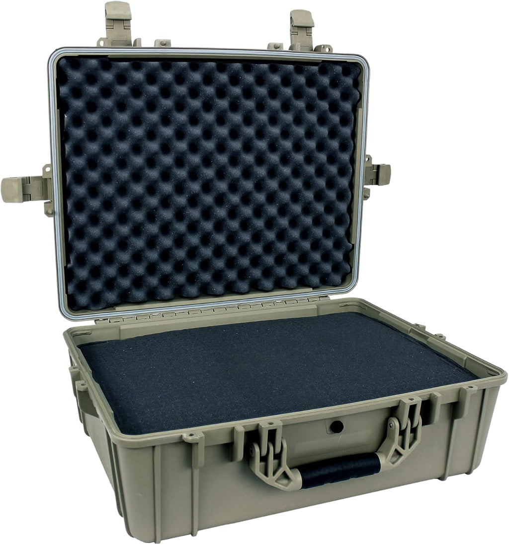 Black Waterproof Hardshell Cargo Trunk Storage Case with Foam, Pack of 2 Z13975