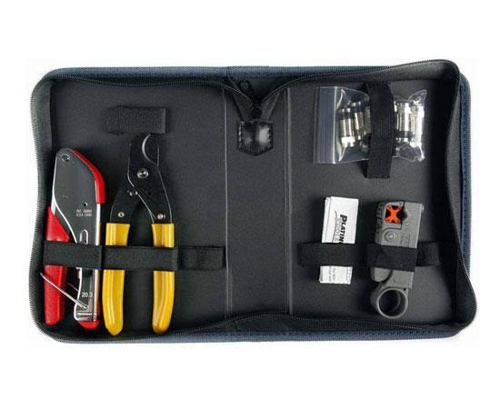 Coax F Compression Kit with Zip Case M8680