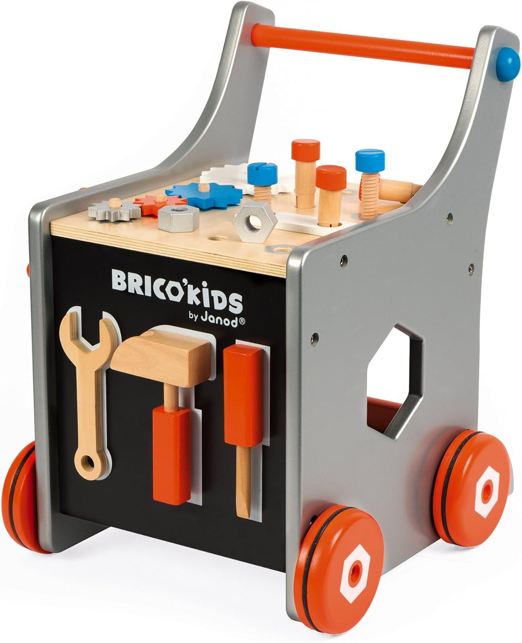 Magnetic Wood Tool Cart with 26 Accessories U2199