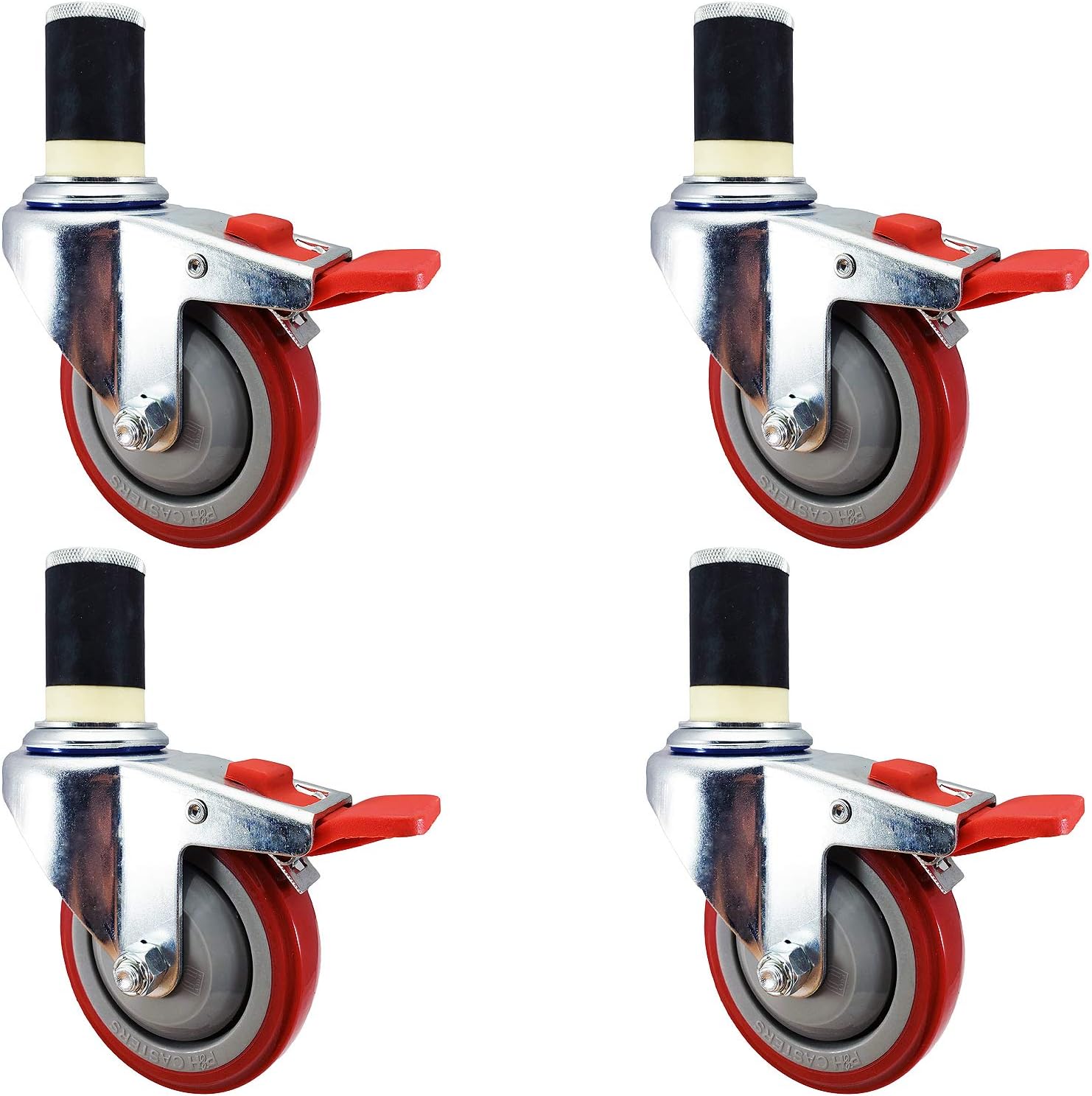 4 inch Caster Wheel Set Total Locking Casters N783860