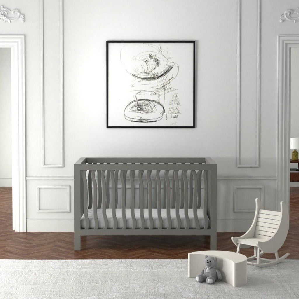 Convertible Crib (Acacia/Snow) Z243