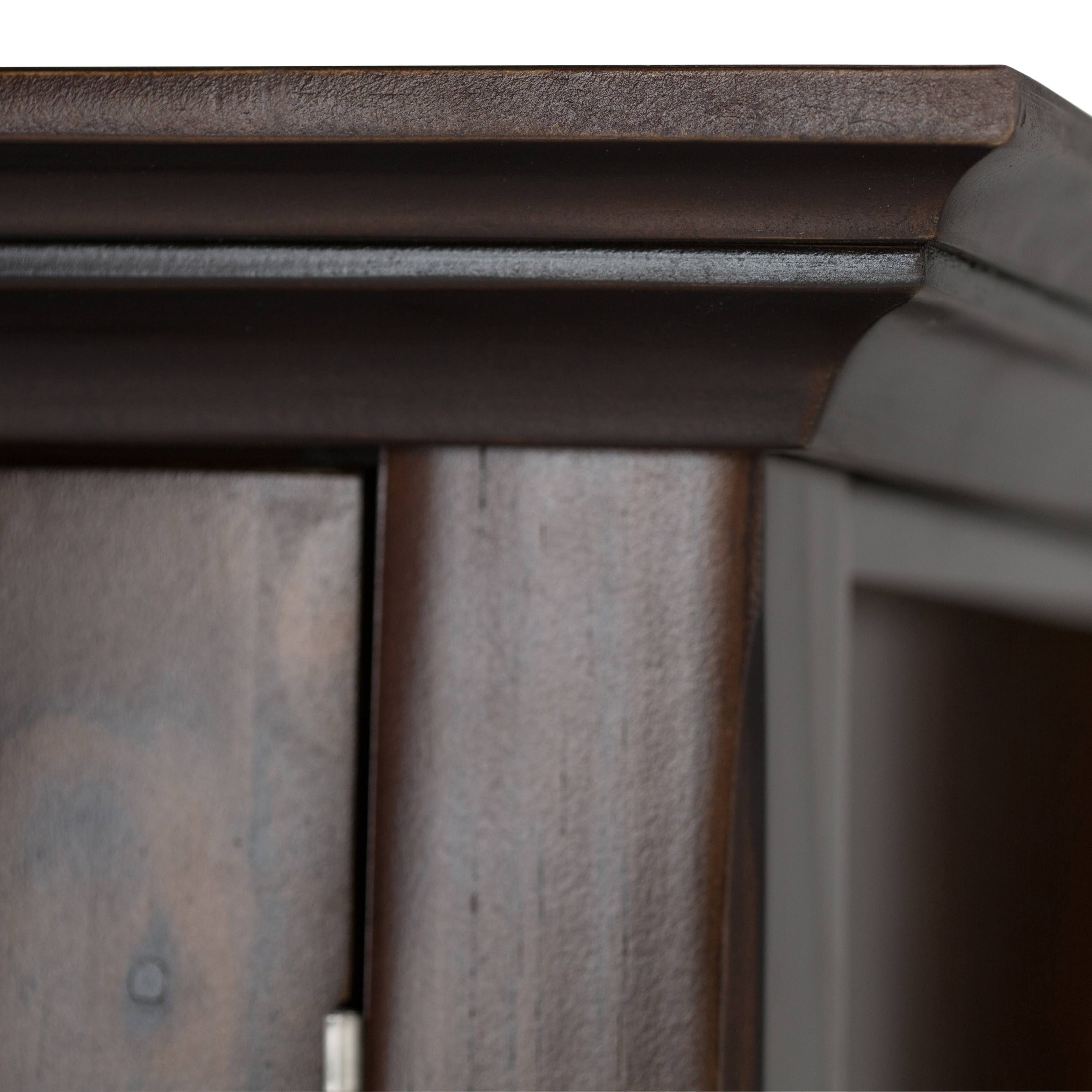 Solid Wood Rustic Storage Cabinet Q182